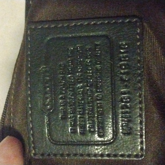 Coach | coated canvas tan brown logo print tote bag - Picture 9 of 12